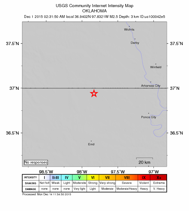 Did You Feel It? map: shaking reported by the public