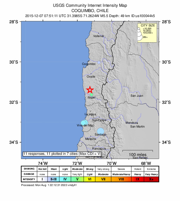 Did You Feel It? map: shaking reported by the public