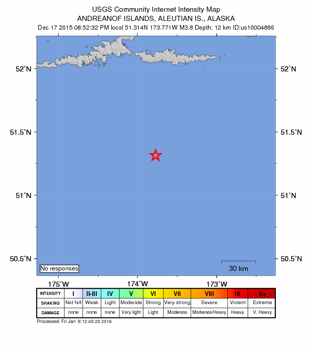 Did You Feel It? map: shaking reported by the public