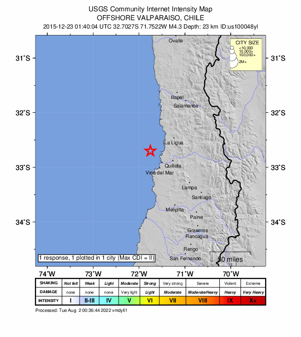 Did You Feel It? map: shaking reported by the public