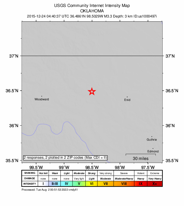 Did You Feel It? map: shaking reported by the public