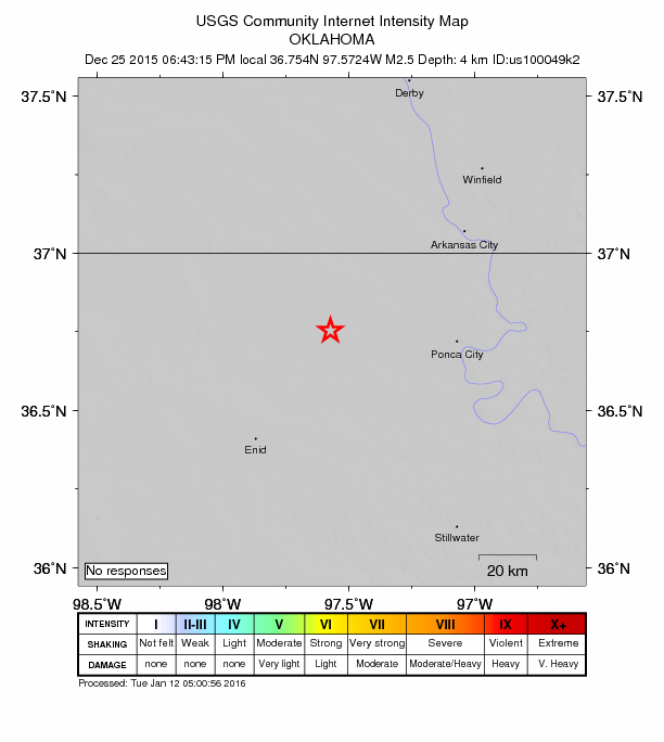 Did You Feel It? map: shaking reported by the public