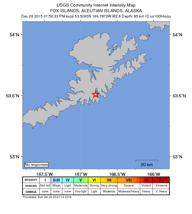 Did You Feel It? map: shaking reported by the public