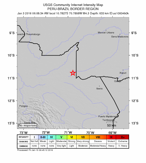 Did You Feel It? map: shaking reported by the public