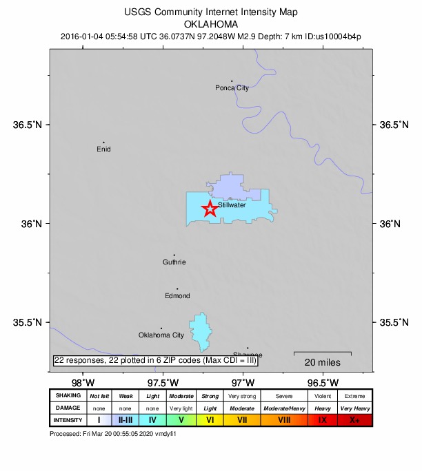 Did You Feel It? map: shaking reported by the public