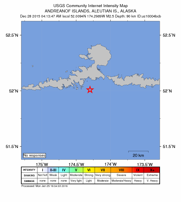 Did You Feel It? map: shaking reported by the public