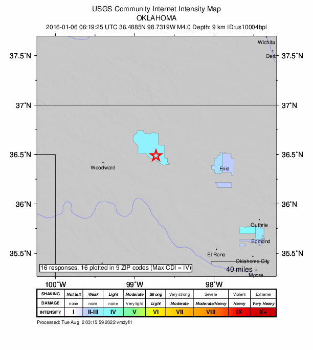 Did You Feel It? map: shaking reported by the public
