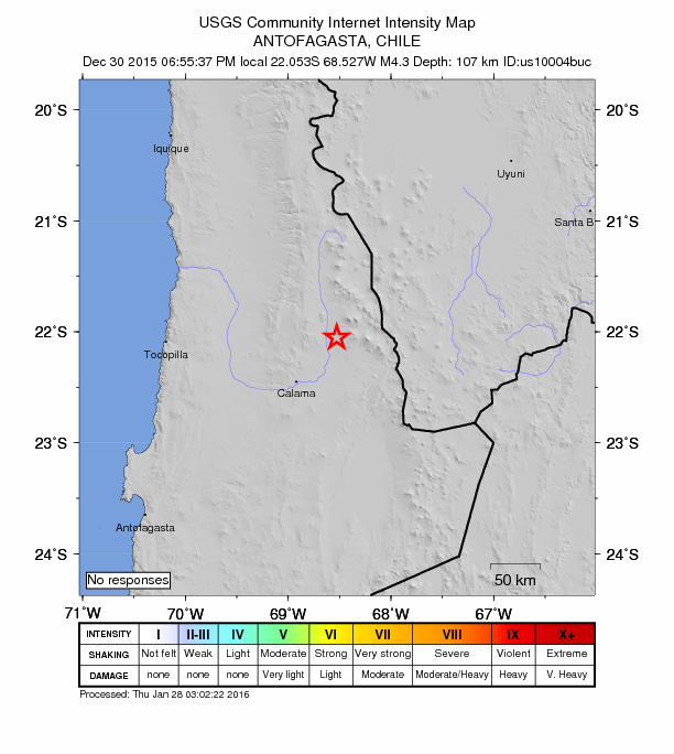 Did You Feel It? map: shaking reported by the public