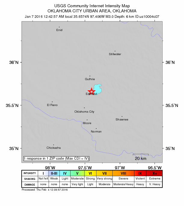 Did You Feel It? map: shaking reported by the public