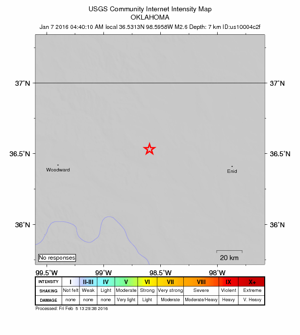 Did You Feel It? map: shaking reported by the public