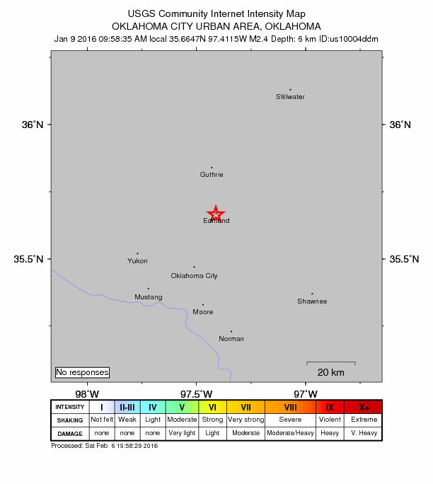 Did You Feel It? map: shaking reported by the public