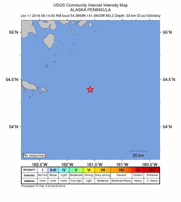 Did You Feel It? map: shaking reported by the public