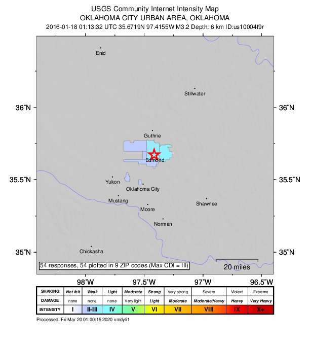 Did You Feel It? map: shaking reported by the public