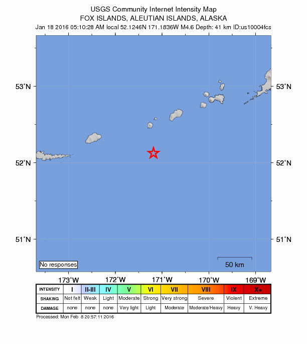 Did You Feel It? map: shaking reported by the public