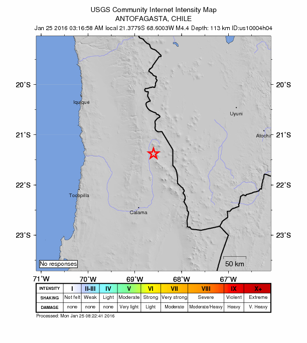 Did You Feel It? map: shaking reported by the public