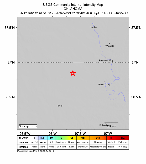 Did You Feel It? map: shaking reported by the public