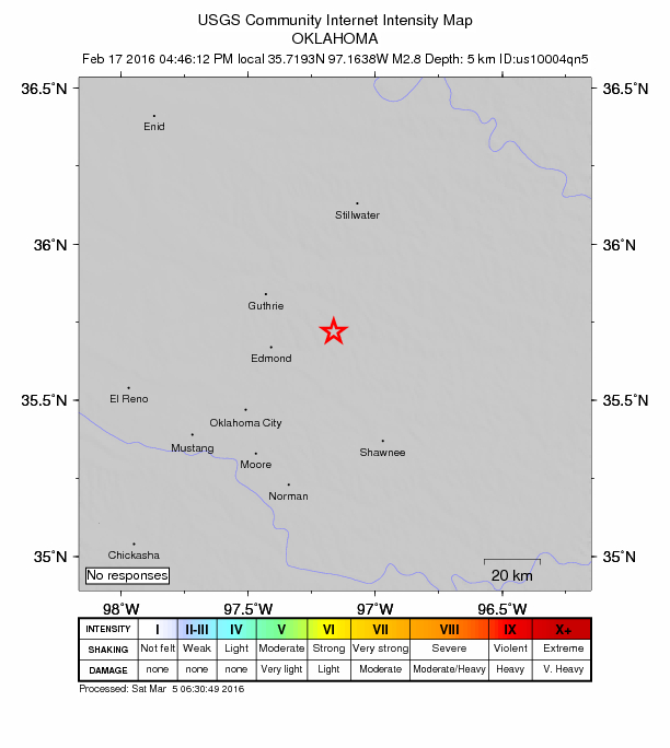 Did You Feel It? map: shaking reported by the public
