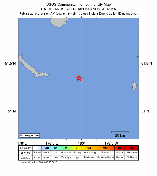 Did You Feel It? map: shaking reported by the public