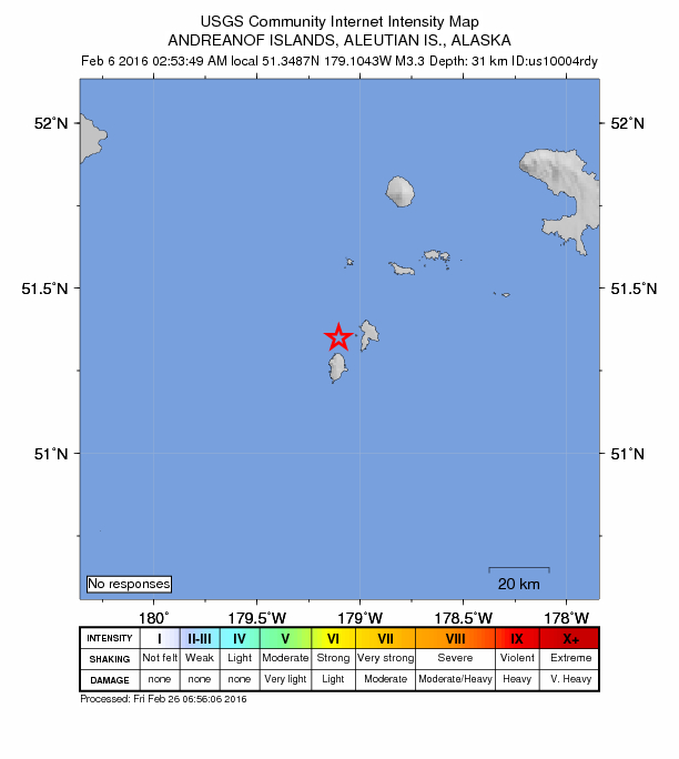 Did You Feel It? map: shaking reported by the public