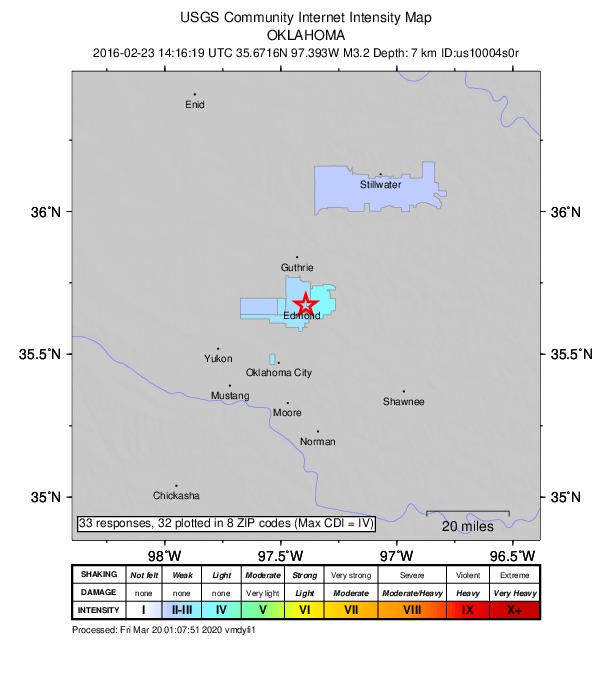 Did You Feel It? map: shaking reported by the public