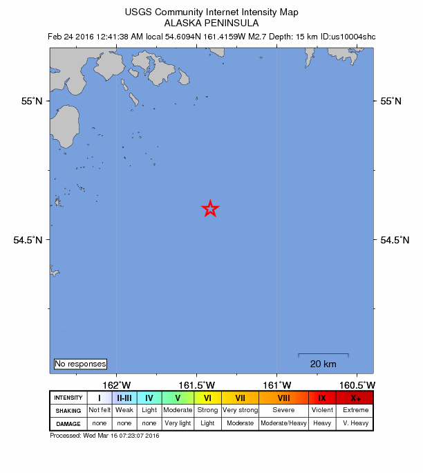 Did You Feel It? map: shaking reported by the public