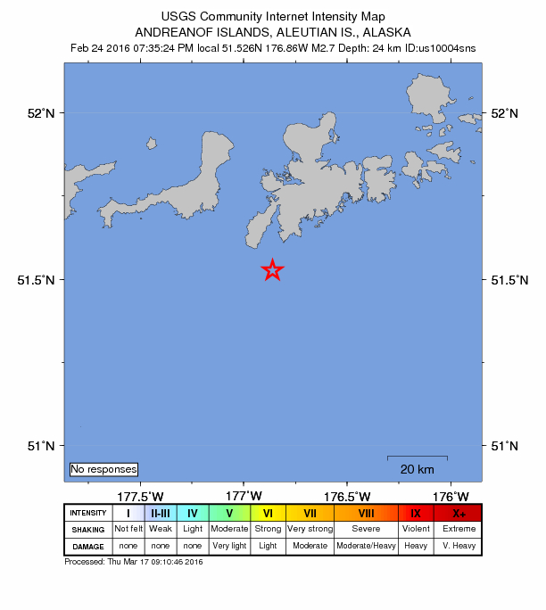 Did You Feel It? map: shaking reported by the public
