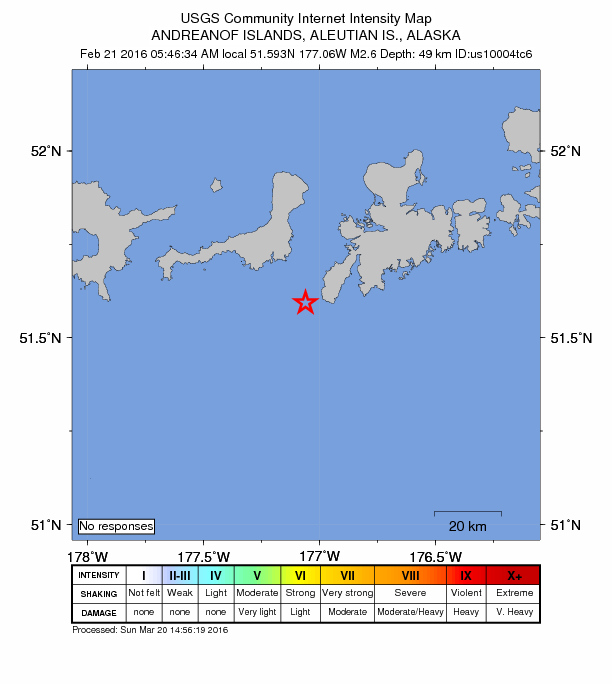 Did You Feel It? map: shaking reported by the public