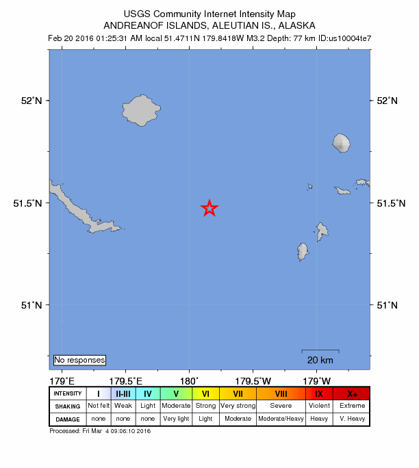 Did You Feel It? map: shaking reported by the public