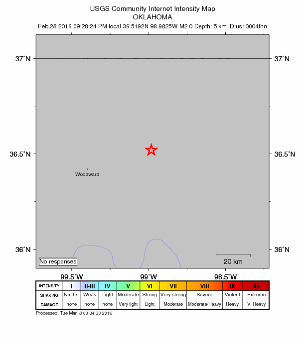 Did You Feel It? map: shaking reported by the public
