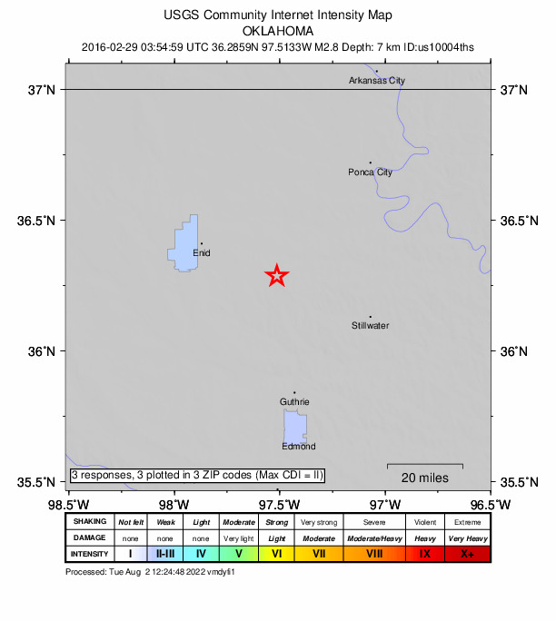 Did You Feel It? map: shaking reported by the public