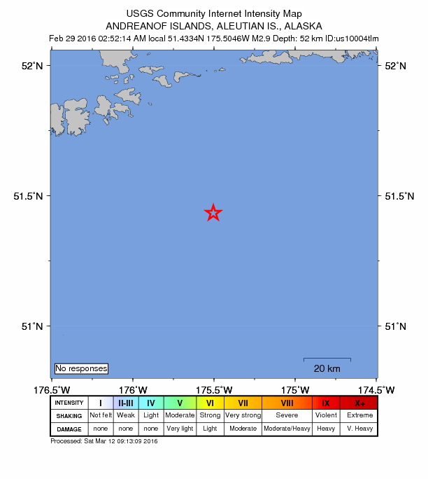 Did You Feel It? map: shaking reported by the public
