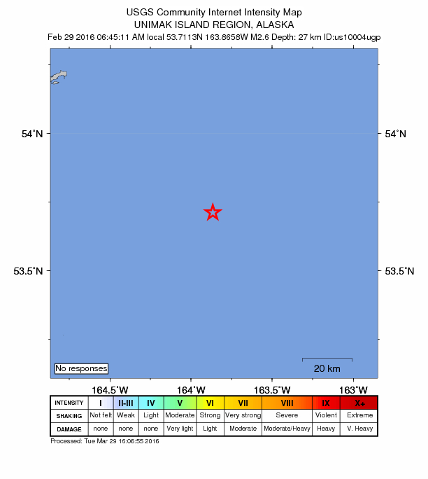 Did You Feel It? map: shaking reported by the public