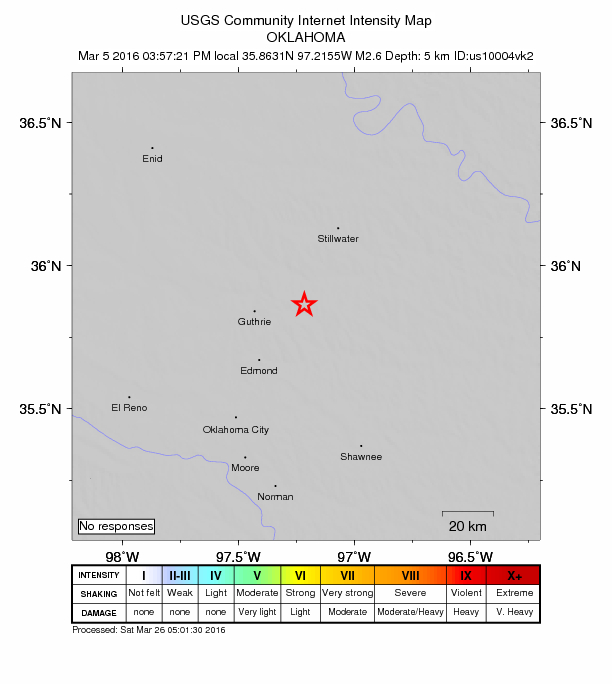 Did You Feel It? map: shaking reported by the public