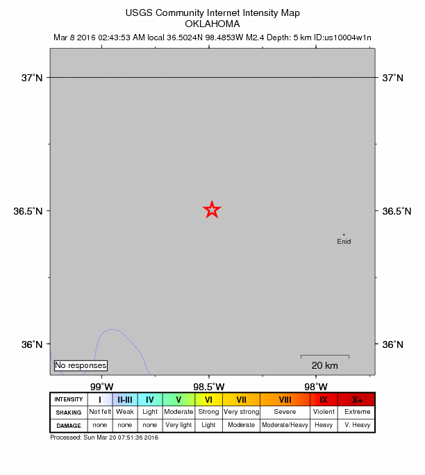 Did You Feel It? map: shaking reported by the public