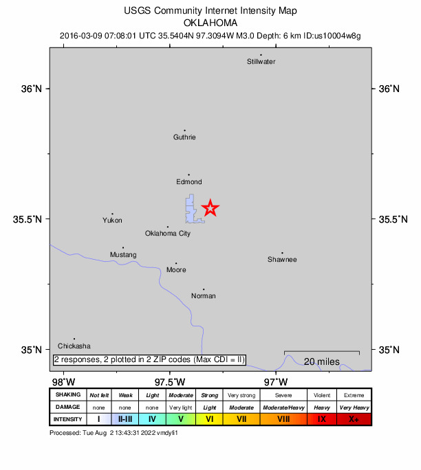 Did You Feel It? map: shaking reported by the public