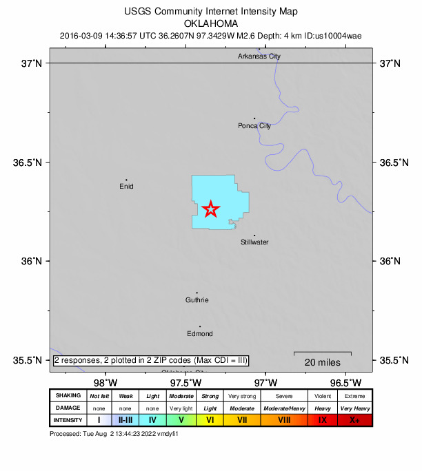 Did You Feel It? map: shaking reported by the public