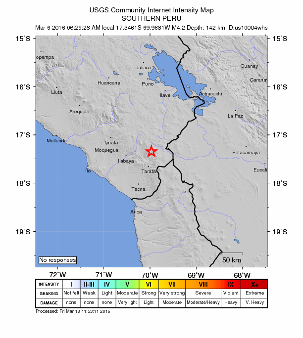 Did You Feel It? map: shaking reported by the public