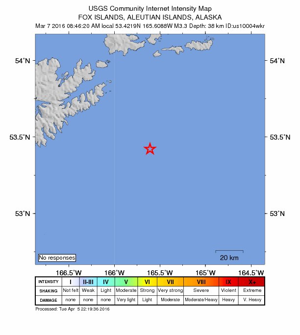 Did You Feel It? map: shaking reported by the public