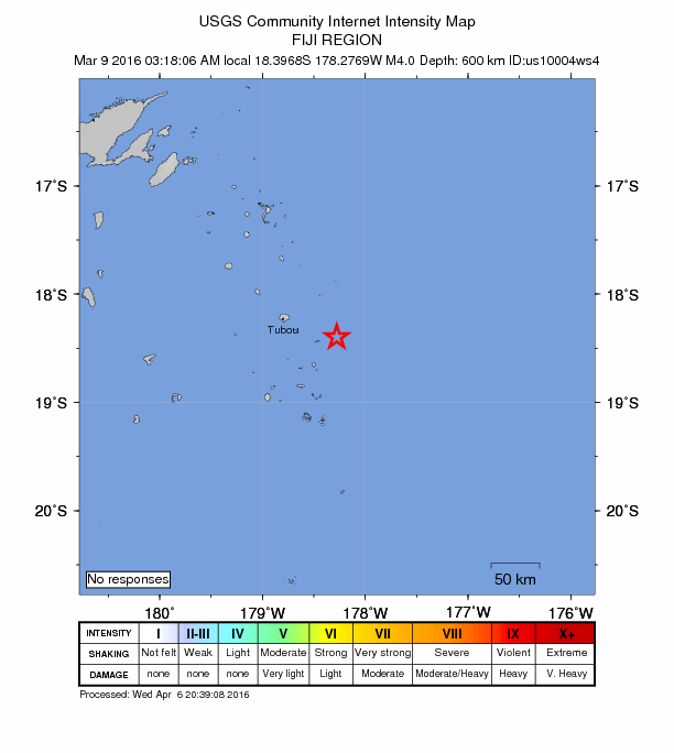 Did You Feel It? map: shaking reported by the public