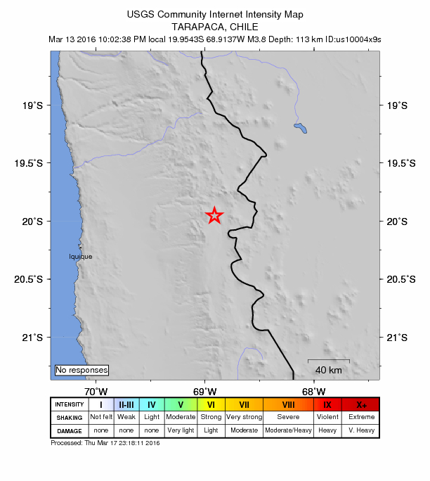 Did You Feel It? map: shaking reported by the public