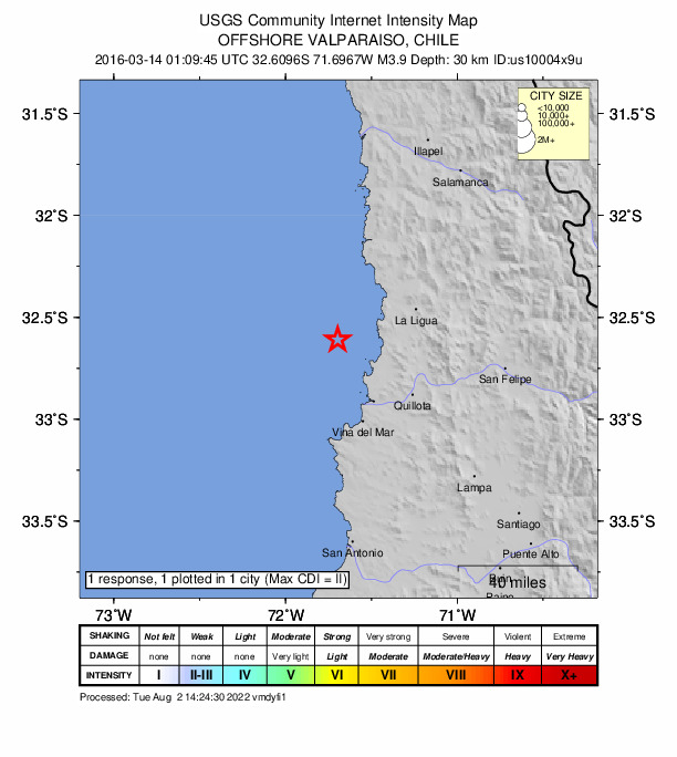 Did You Feel It? map: shaking reported by the public