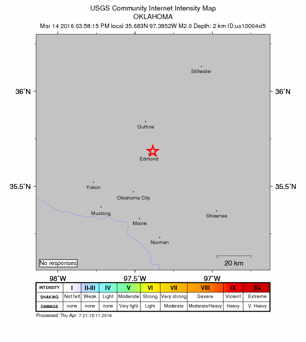Did You Feel It? map: shaking reported by the public