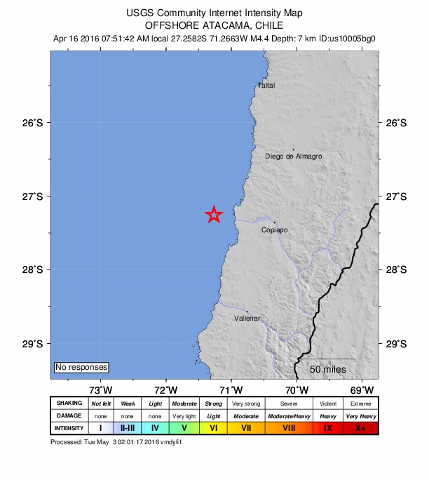 Did You Feel It? map: shaking reported by the public