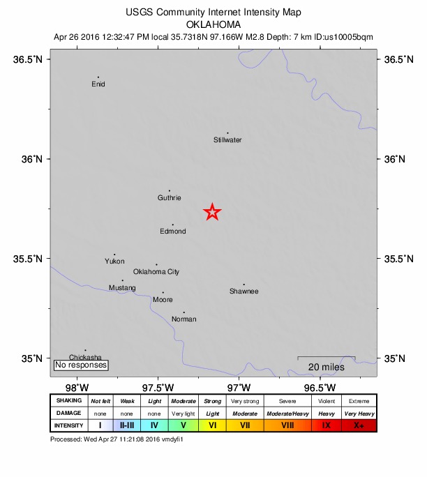 Did You Feel It? map: shaking reported by the public