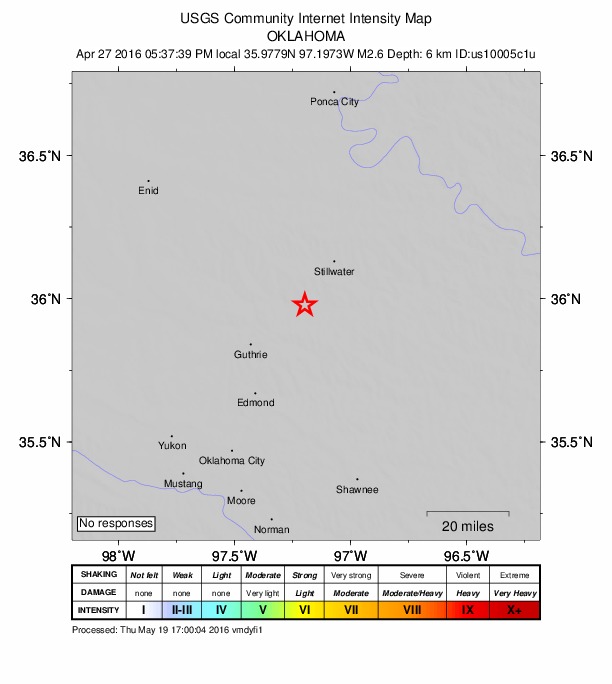 Did You Feel It? map: shaking reported by the public