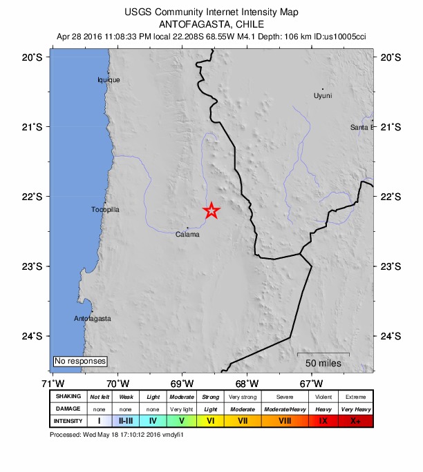 Did You Feel It? map: shaking reported by the public