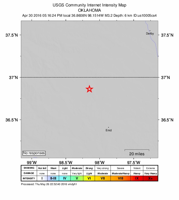 Did You Feel It? map: shaking reported by the public