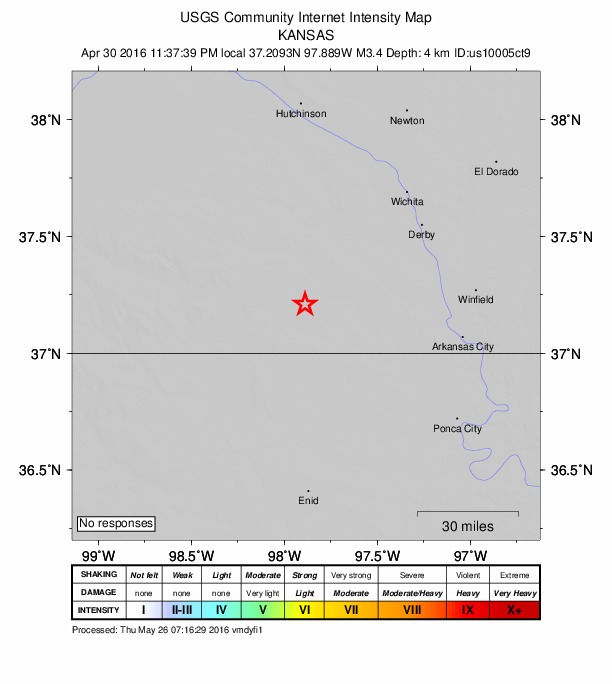 Did You Feel It? map: shaking reported by the public