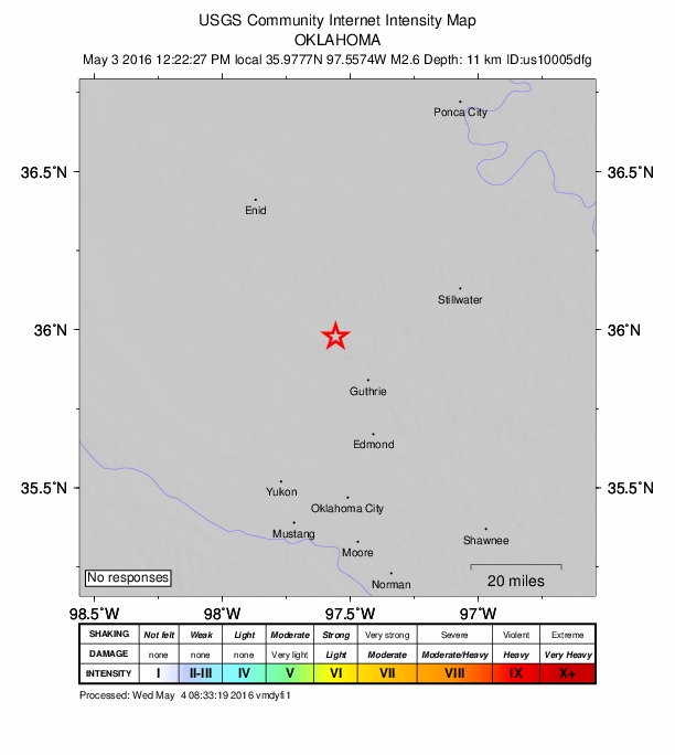 Did You Feel It? map: shaking reported by the public