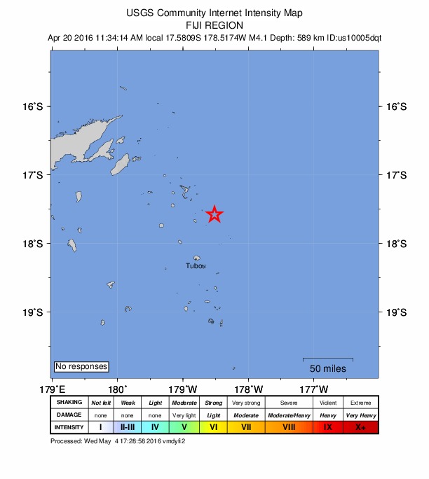 Did You Feel It? map: shaking reported by the public
